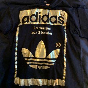 Black and Gold Adidas Tshirt